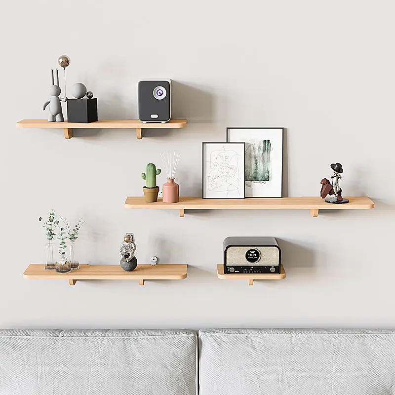 

Solid Wood Wall Shelf for Books Kitchen Wall Organizer Stand Partition Wall Dividers Flower Pot Holder Home Decor Storage Rack