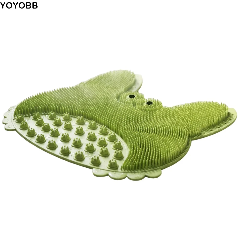 

Crab Shape Shower Foot Scrubber Mat Cartoon Creative Bath Back Cleaner Relaxation Magnet Bead Exfoliating Foot Pad