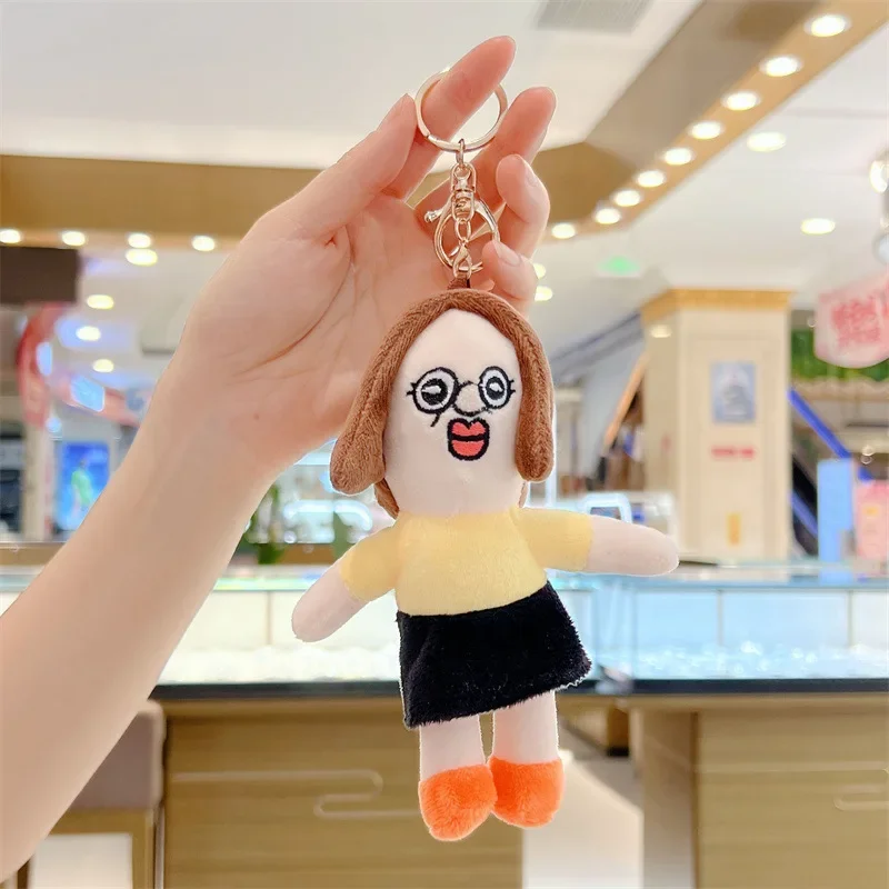 Hot Style Stuffed Animals Plush Bangbang and Yuzhi Small Pendant Ugly and Kawaii Cartoon Backpack Ornament Gift for Best Friend