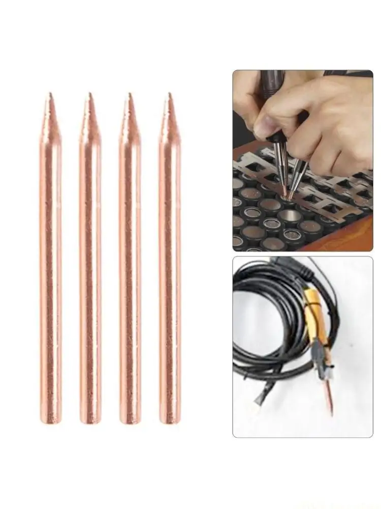 A2BE Efficient 18650 Spots Welding Needle Electrode Tip for High Detailed Project 4pc