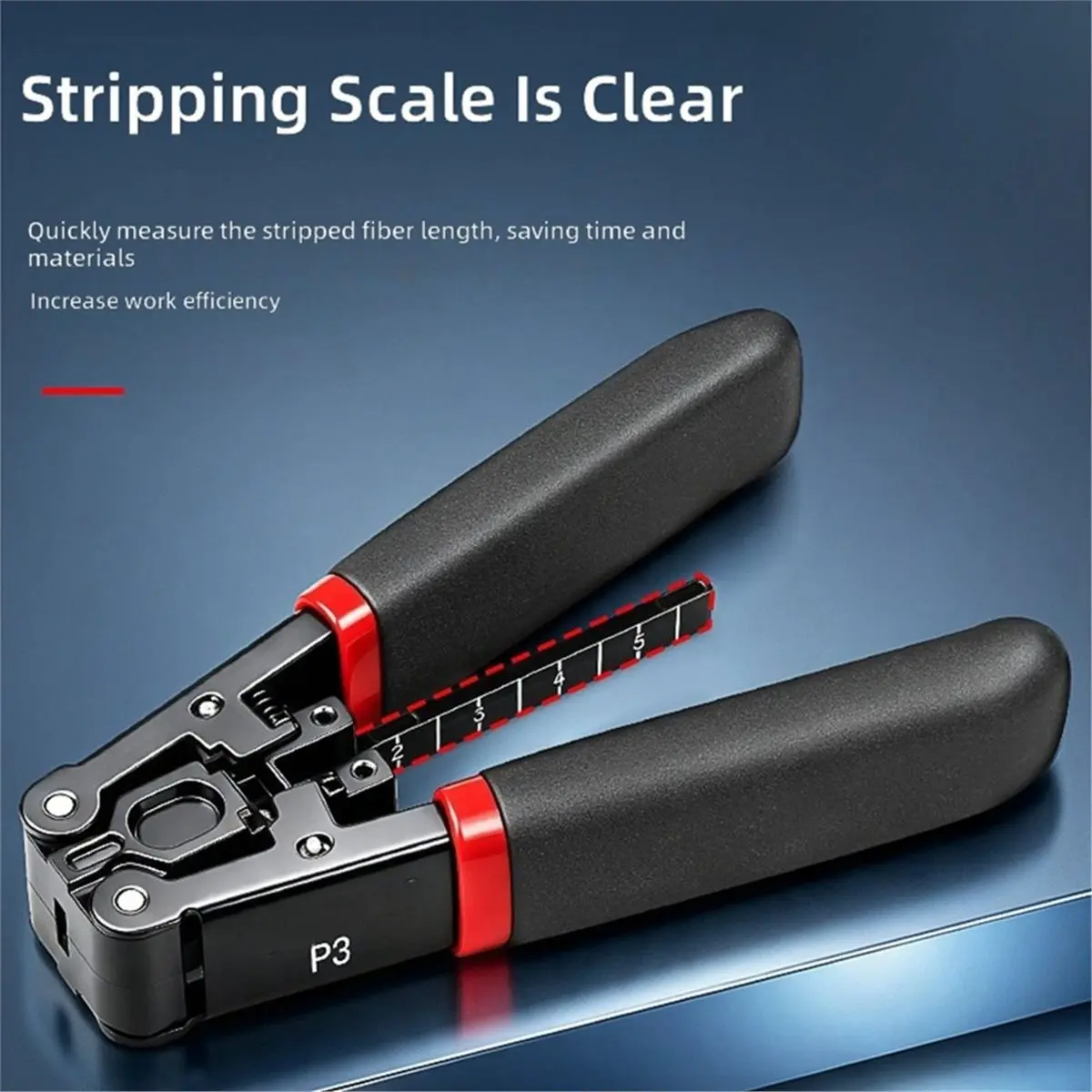 Fiber Optic Drop Cable Stripper for 3.0 mm X 2.0 mm FTTH Drop Cables Stripping Plier for Rubber-Insulated Optical Cable