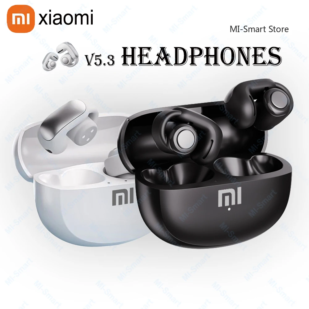 Xiaomi True Wireless Earbuds Bluetooth 5.3 Sports Earphones V12 Open Ear Clip Headphones Waterproof TWS Gaming Headest with Mic