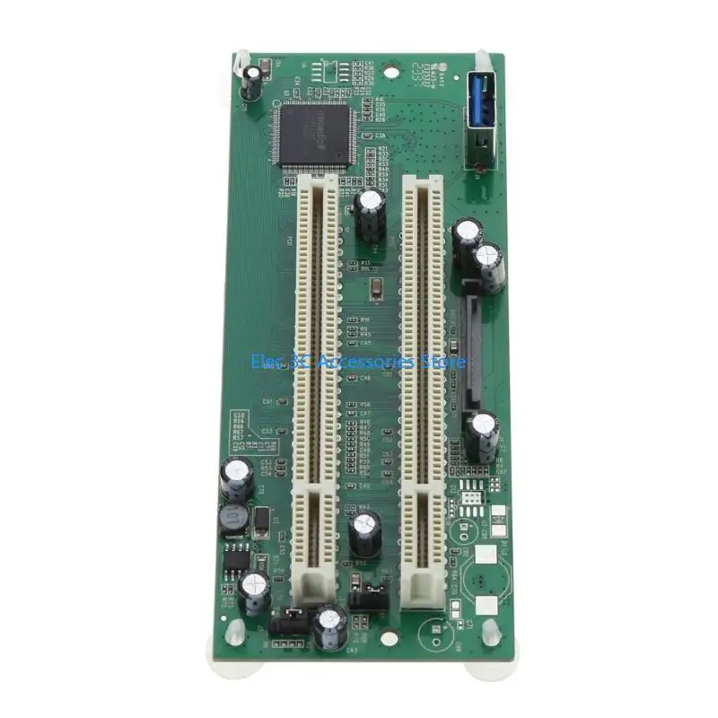 Y51A PCIe to Dual Pci Slot Expansion Card USB3.0 Add on Cards Converter for PC