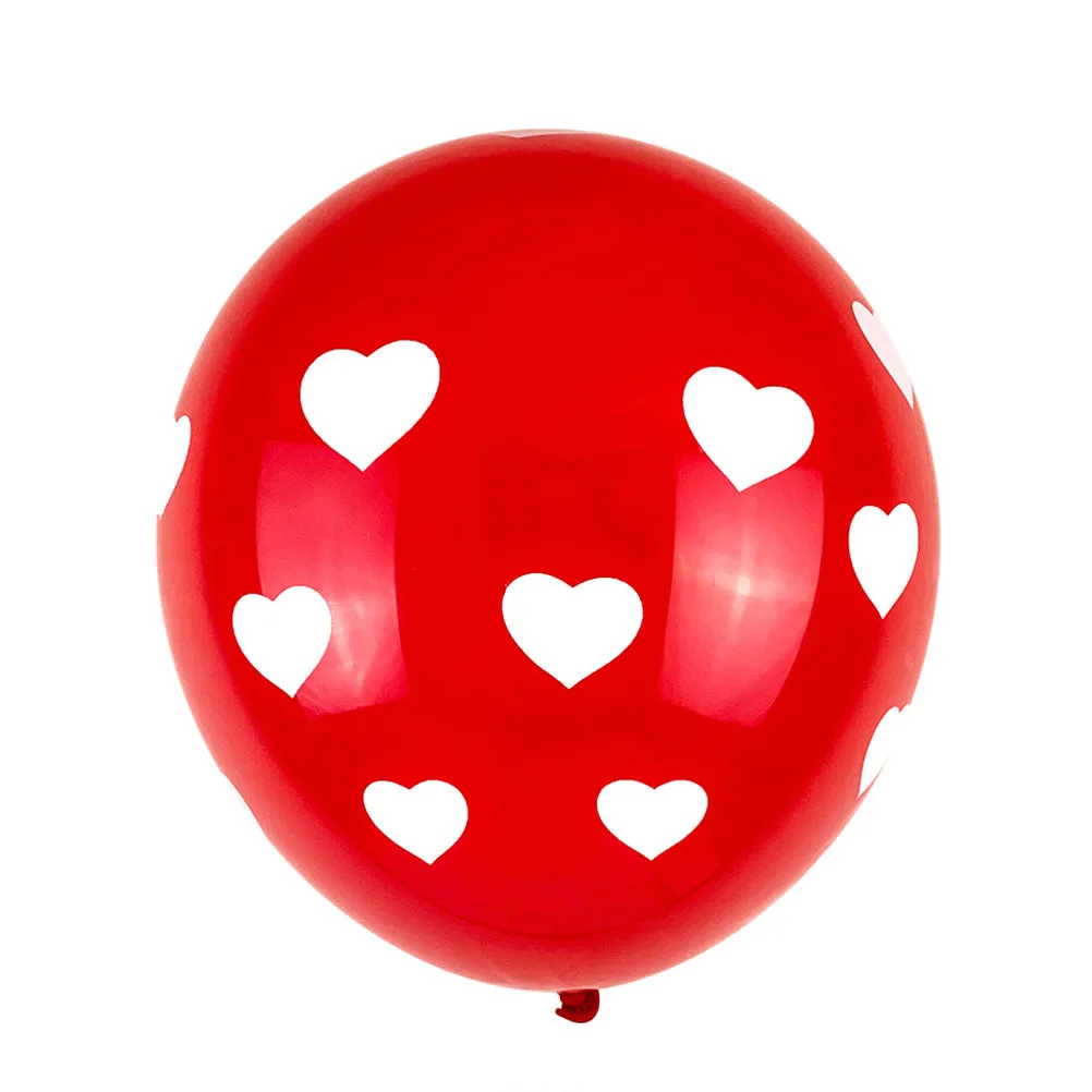 

50Pcs Heart Latex Balloons 12 Inch Red Valentines Day Wedding Party Festival Decorations Photo Props Balloon Supplies