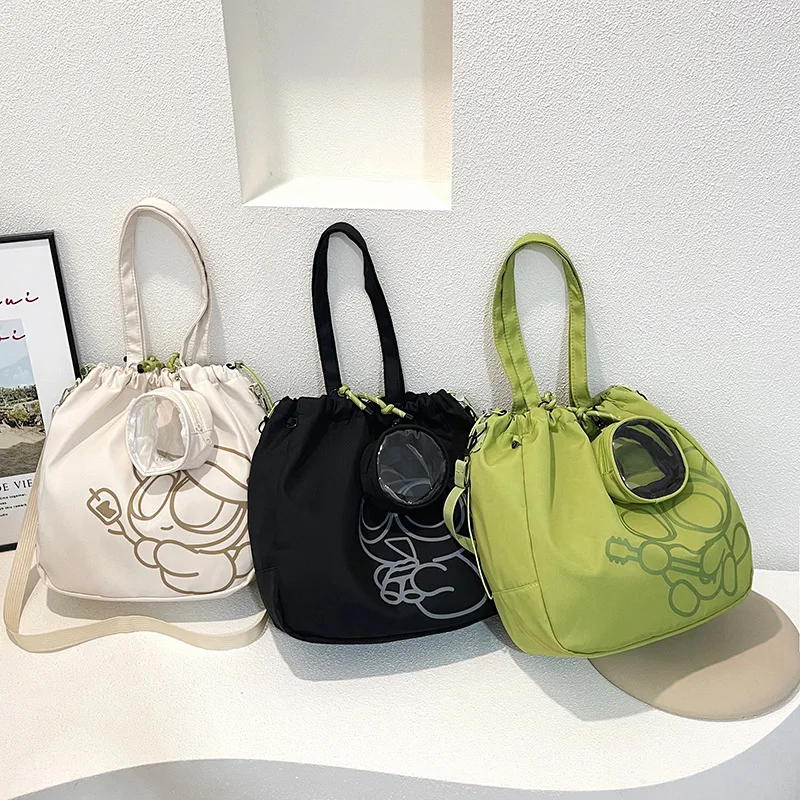 Large capacity canvas bag 2026 new Korean version versatile lazy style shoulder bag student class commuting bag