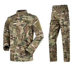 Multicam FG atacs Tactical Uniform Shirt Pants Combat Camouflage Uniform Men's Clothing Suit Airsoft CS Training Hunting Gear