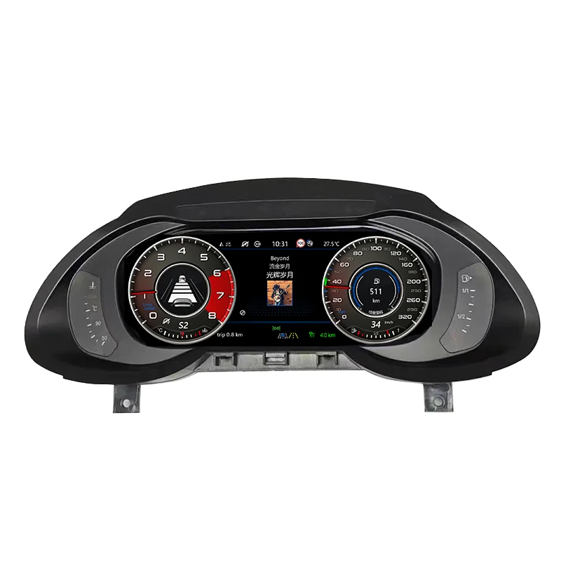 

Bosstar Car Lcd Dashboard Cluster Speedometer For AUDI Q5 2010-2018 With Abdroid System And Aux