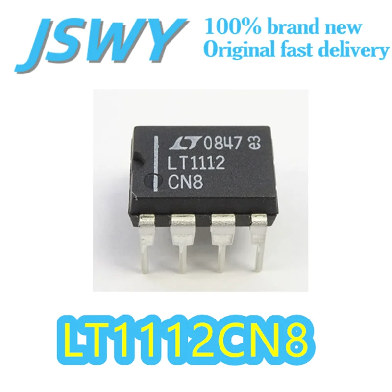 (5/50 pieces) LT1112CN8 Dual Channel Op Amp Silk Screen LT1112 DIP-8 Package ±75μV Offset Voltage Original Quick Shipping