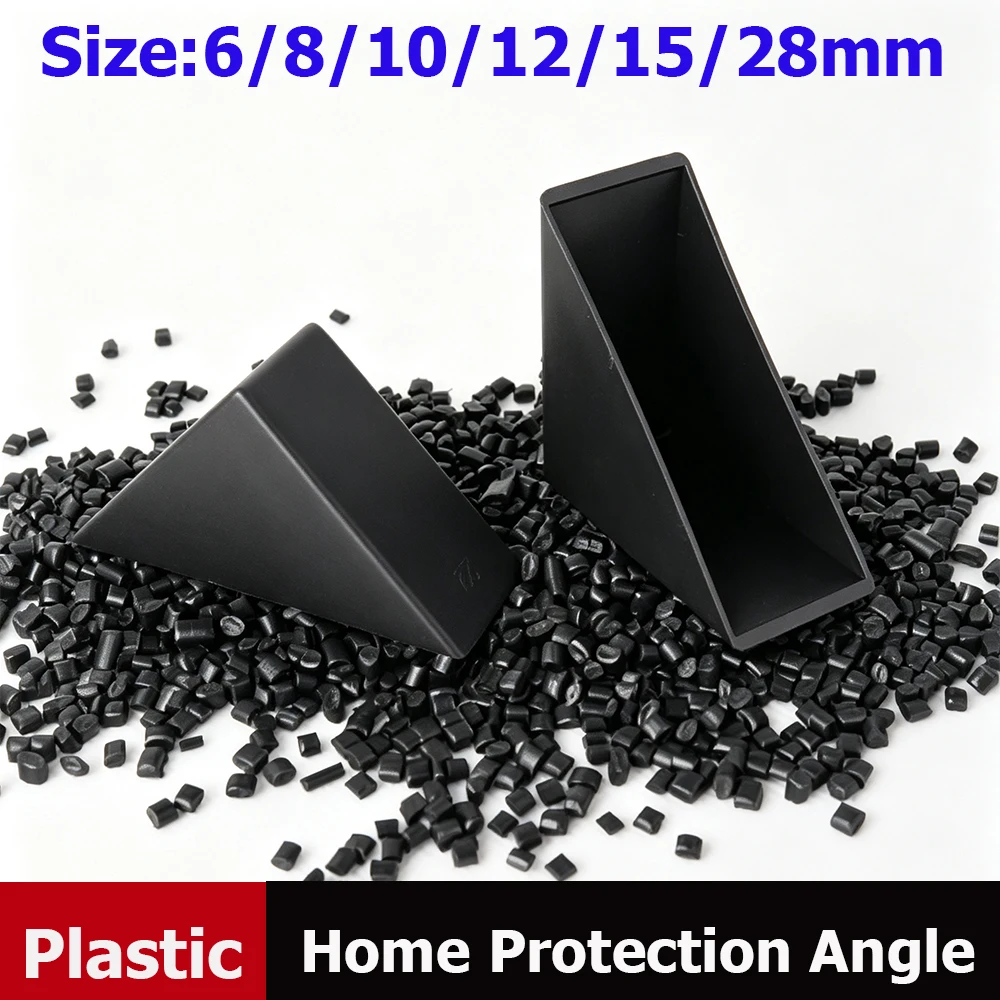 4/8/16/30/50Pcs Plastic Right Angle Corner Protector 6-28mm Anti-Collision Triangle Glass Table Furniture Edge Guards Home Safet