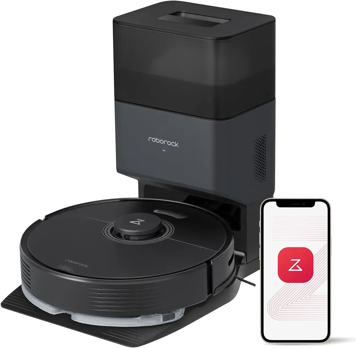 roborock Q7 Max+ Robot Vacuum and Mop with Auto-Empty Dock Pure, Hands-Free Cleaning for up to 7 Weeks, APP-Controlled