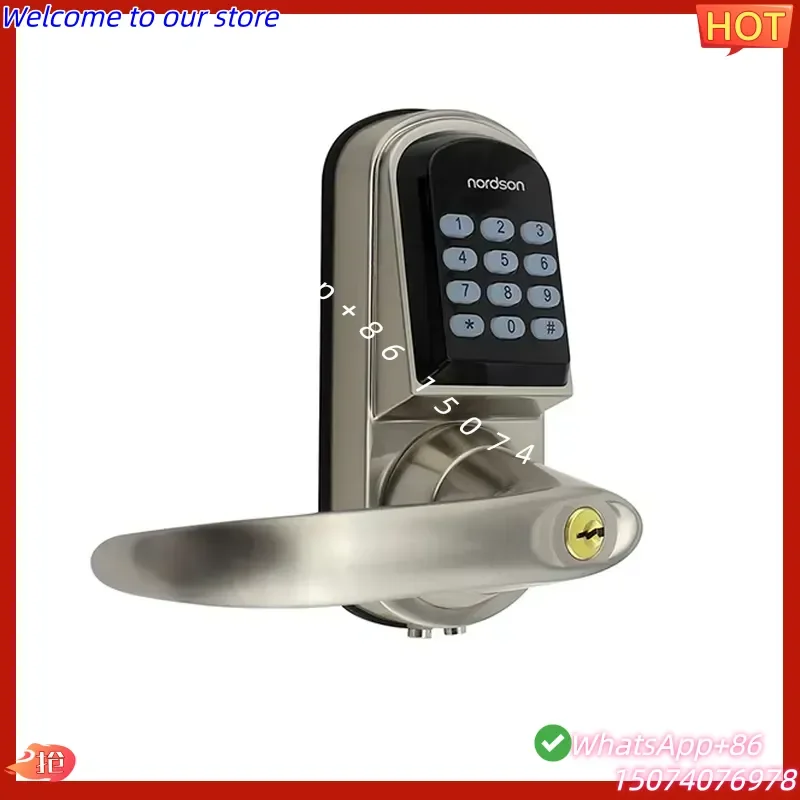 2026 Smart Deadbolt Lock 13.56Mhz Rfid Card Password Keypad Lock with Mechanical Key Smart Lock