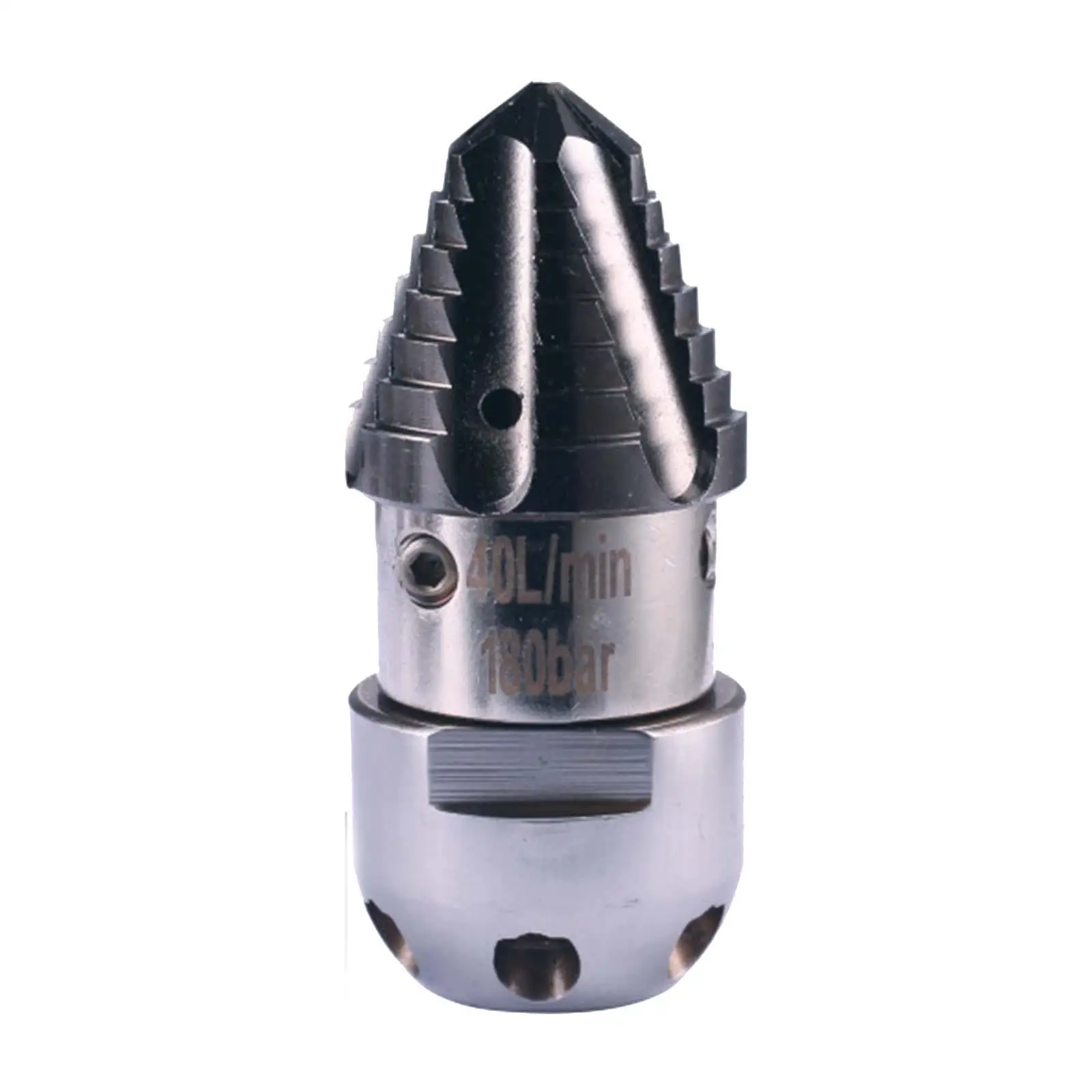 Pressure Washer Sewer Jet Nozzle Stainless Steel for Drain Cleaning High Pressure Garden Hose Water Sprayer Attachment