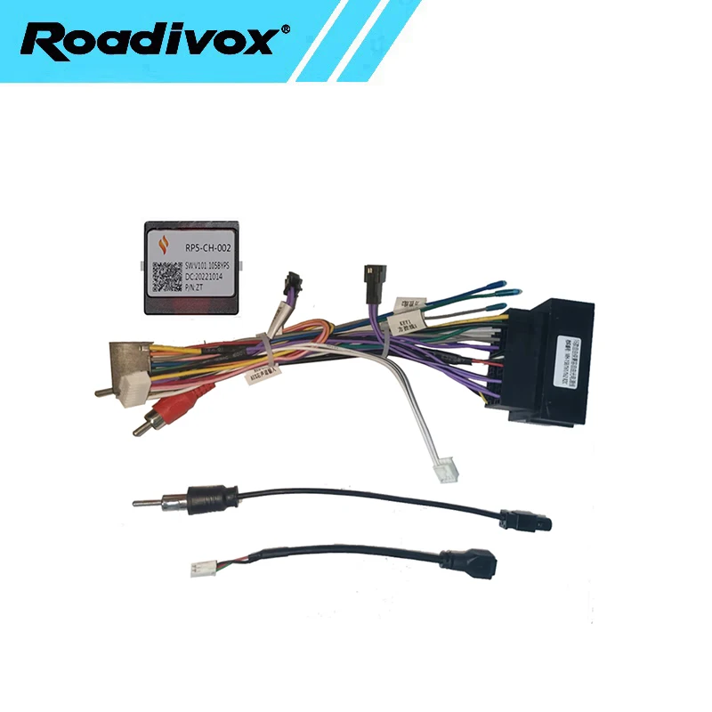 Car Android Radio Cable Power 16pin Stereo Wiring Harness Connector Canbus Box Adapter For Jeep Cherokee Compass Renegade Fiat