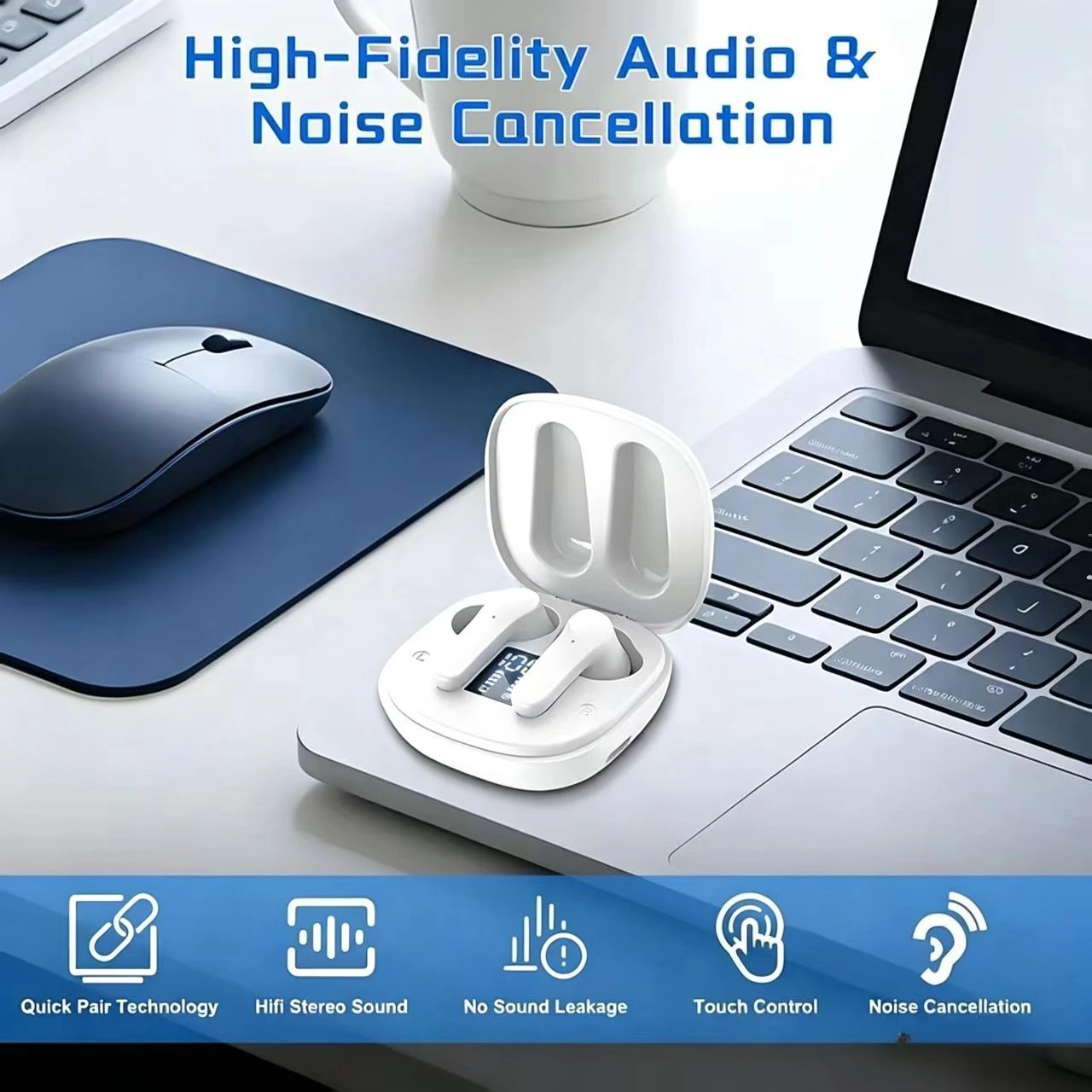 B11 Translation Earphones with Dual Ear Chinese English Translation and Multilingual Bluetooth Synchronous Translation Earphones