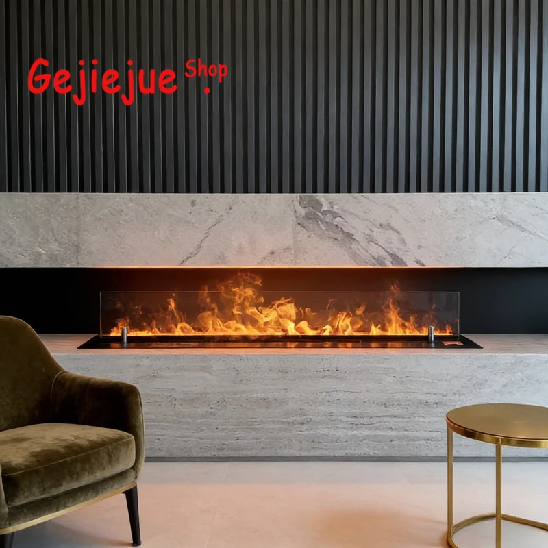 

Modern APP Remote Control Romantic Electric Mist Fireplace Bedroom Decor Fireplace Tv Stand Fog Fake Fireplace for Indoor Use