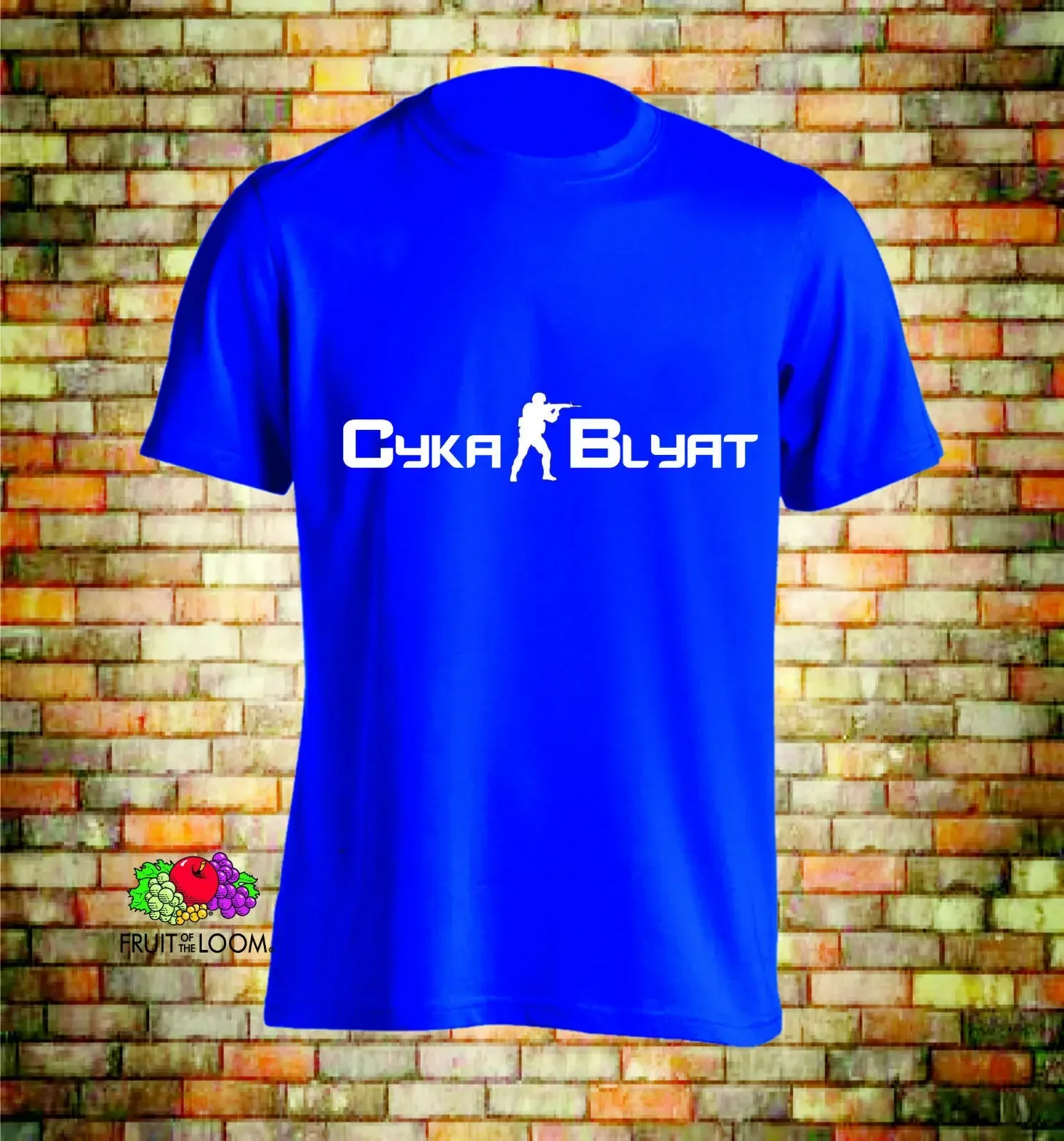 Cyka Blyat Counter Inspired Funny T Shirt 2019 Fashion Unisex Tee