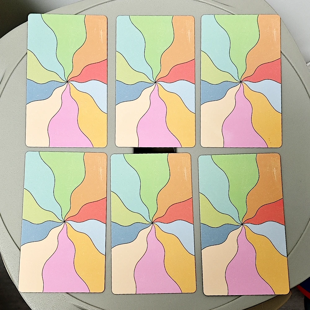 10.3*6 سم سطح السفينة الروحية الساحرة الحديثة، 60 قطعة بطاقات أوراكل على الطراز الحديث