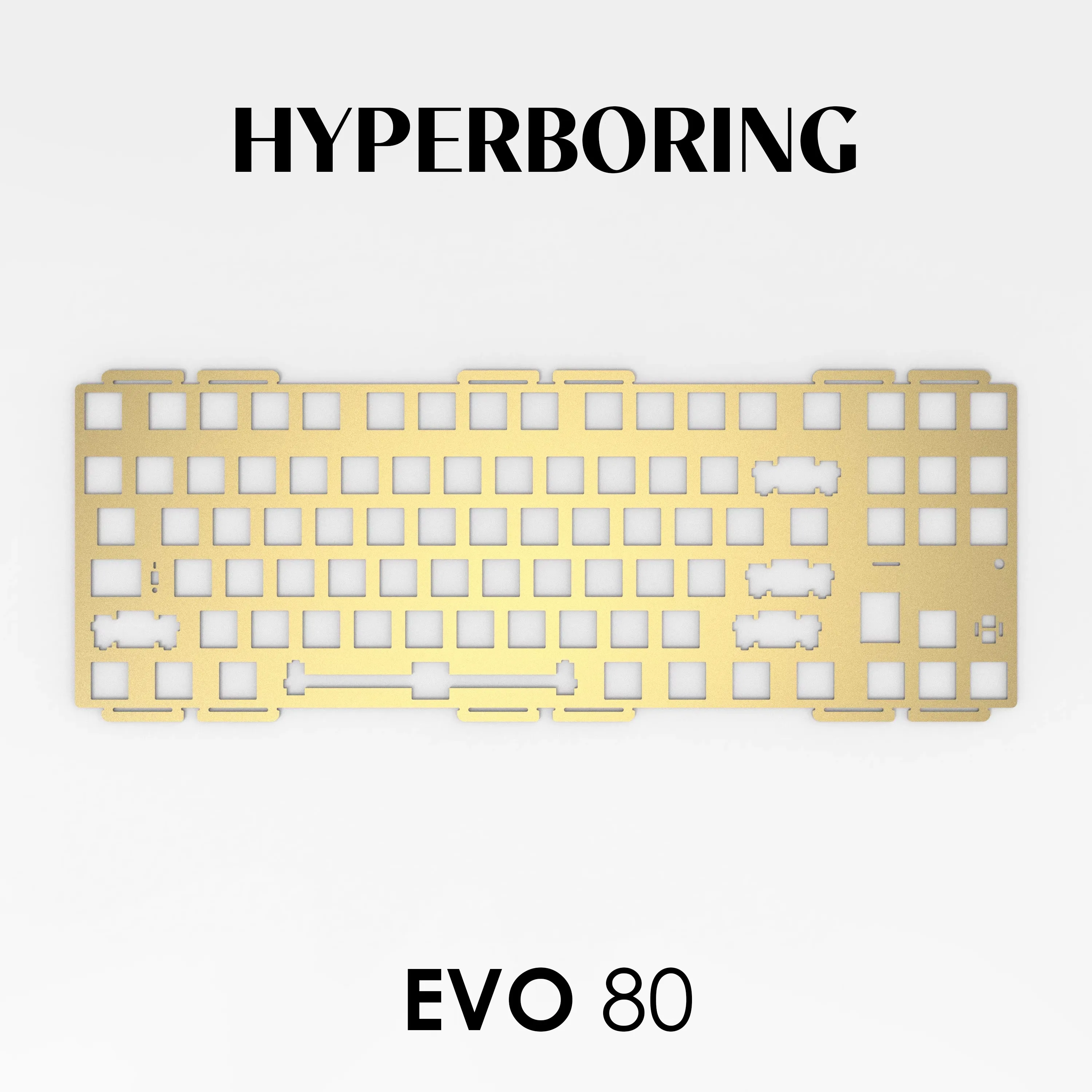 Evoworks EVO80 Keyboard Plates Customized for ANSI and ISO PP PC FR4 Aluminum Keyboard Positioning Plate Keyboard Accessories