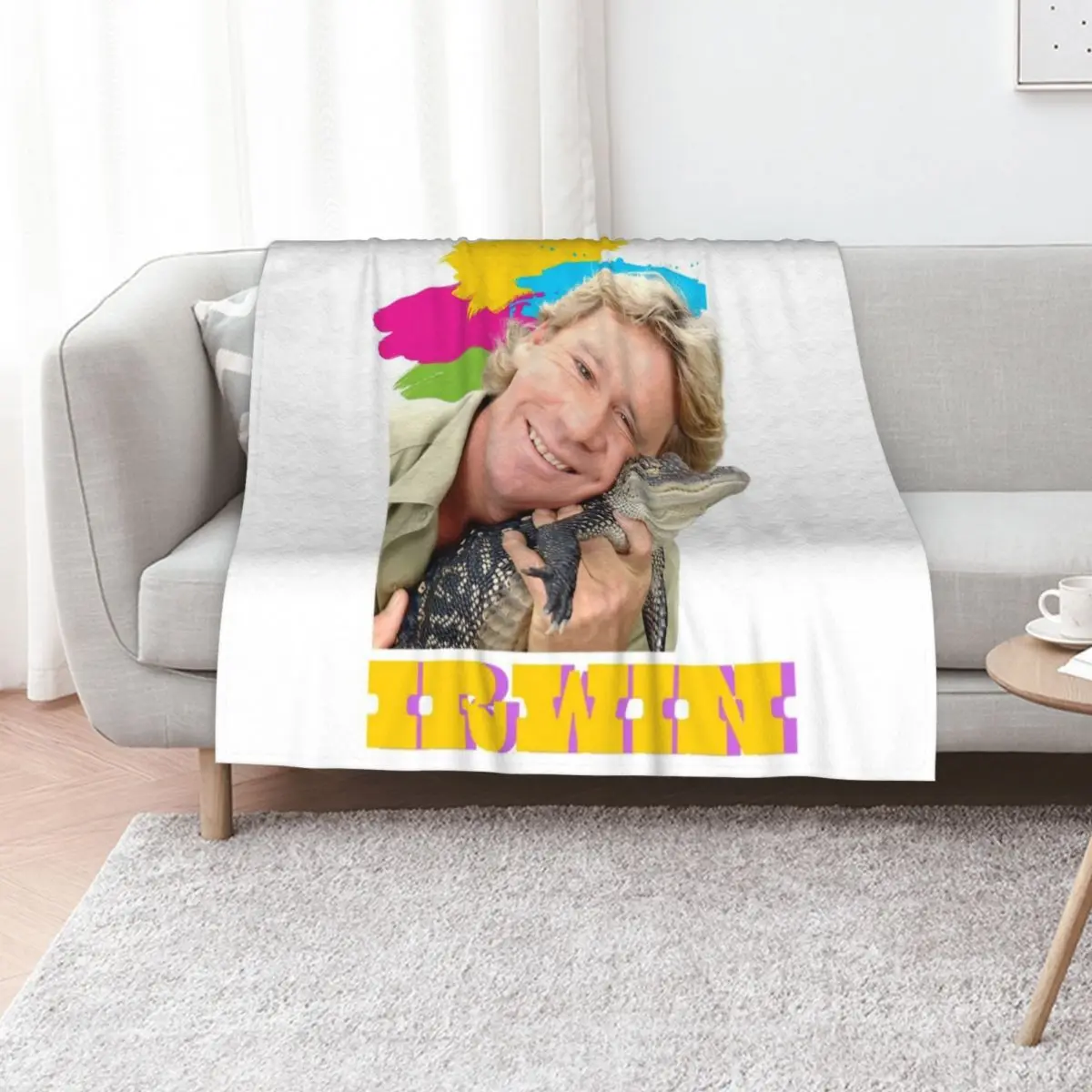 

THE GREAT STEVE IRWIN Throw Blanket warm for winter Beach Decorative Sofas Large Blankets