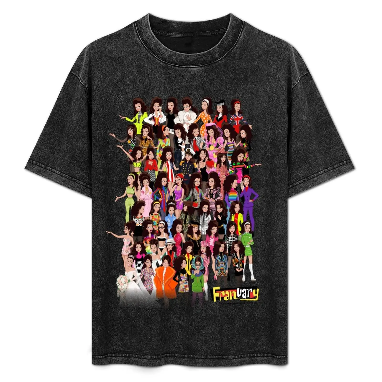 

Fran Fine Mega Outfit Collage T-Shirt valentines boutique clothes graphic t shirts tops designer t shirt men