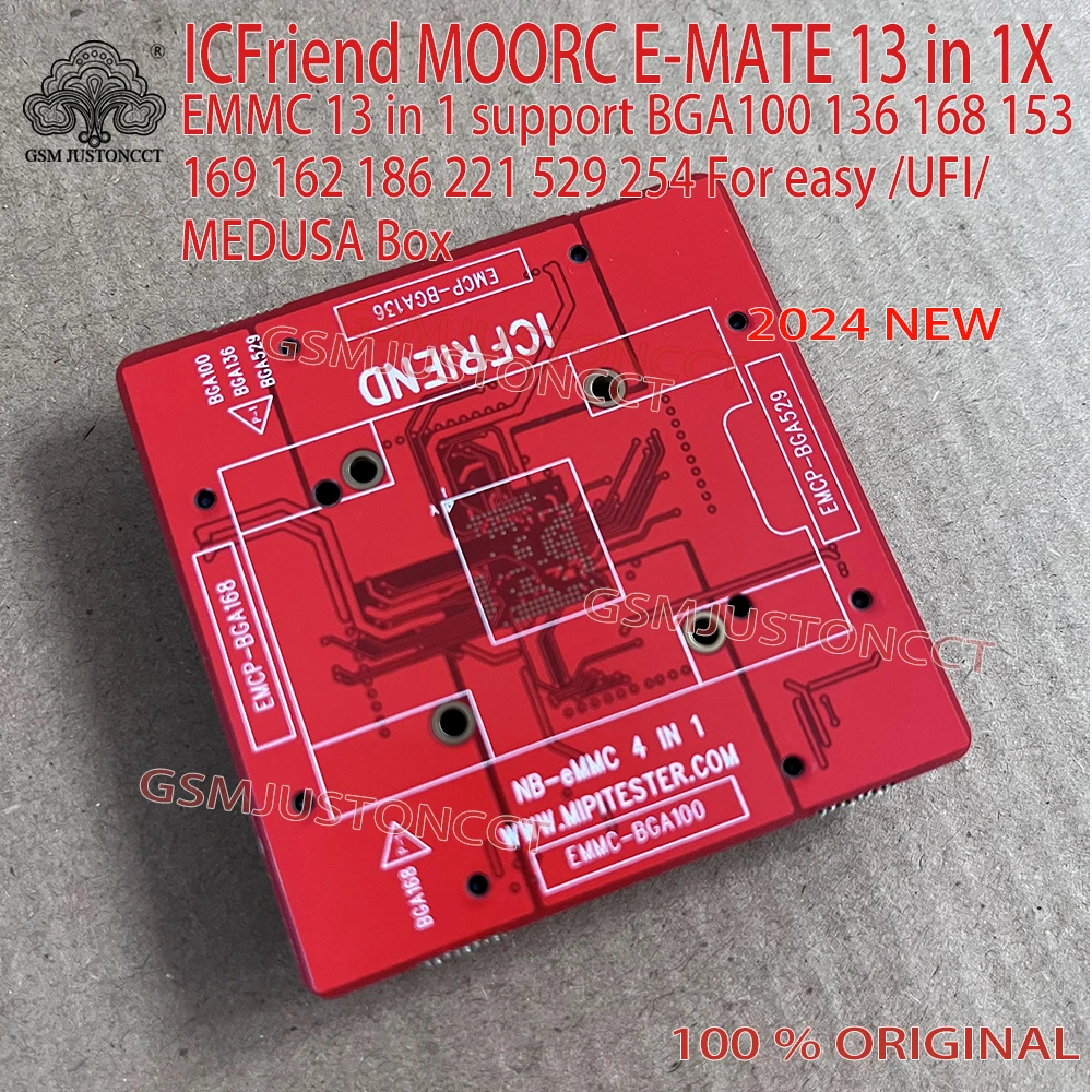 2024 E-MATE upgrade version Emate box pro and Easy-socket upgrade to 13 IN 1 Support BGA100 136 168 153 169 162 186 221 529 254