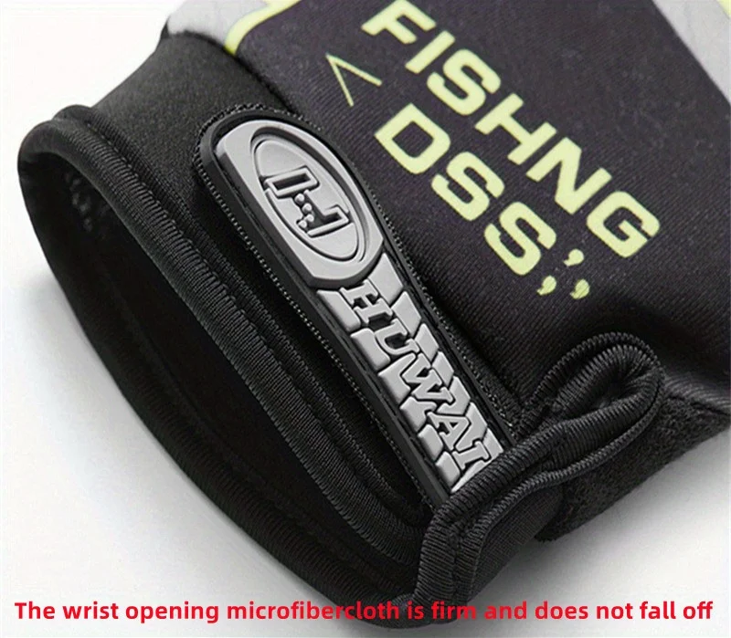 Anti-Rutsch-Angelhandschuhe, verschleißfest, für den Sommer, Outdoor, atmungsaktiv, zum Angeln, Radfahren, Sporthandschuhe, Angelbekleidung – Detail 8