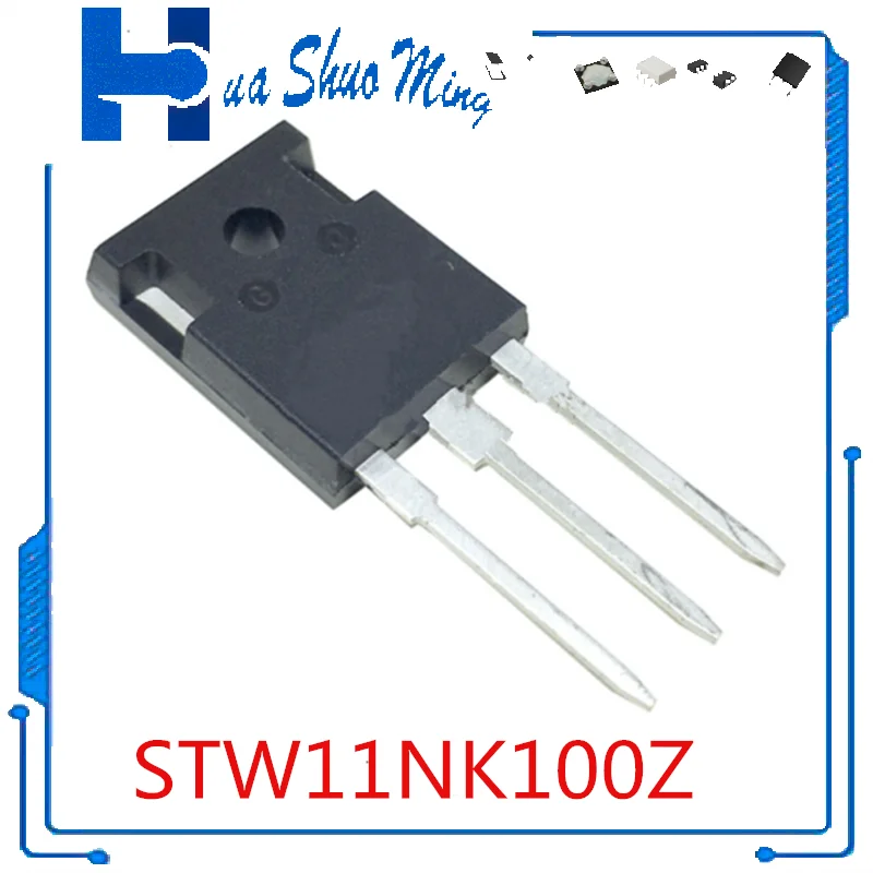 10Pcs/Lot  STW11NK100Z W11NK100Z 1000V TO-247 STRX6759 STR-X6759 TO3-7P   SM8S17A  DO-218