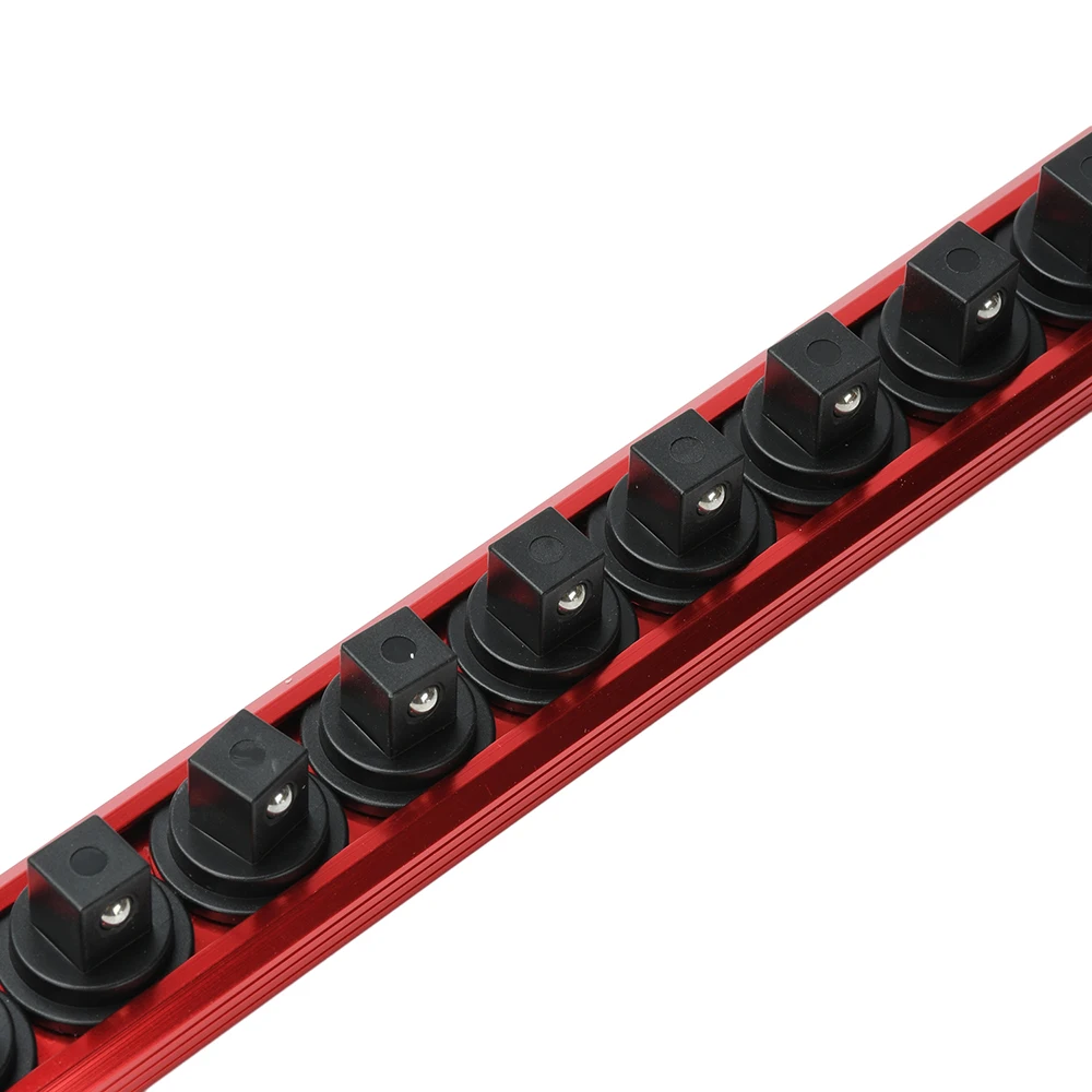 1 Stück 360 ° Schwenkbarer magnetischer Steckdosen-Organizer, 1/4 3/8 1/2 Zoll, Steckdosen-Clip, Schienenhalter, Steckdosen-Rack-Tablett, Handwerkzeuge, Blau, Rot ﻿ – Detail 26