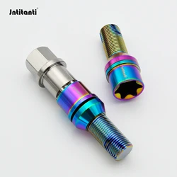 Jntitanti 10.9 grade Gr.5 titanium free  cone seat washer wheel bolt M12x1.5x28-45mm for BMW Lotus etc.