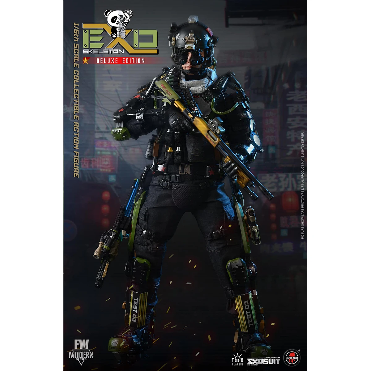 

HiPlay SOLDIER STORY 1/6 EXO-Skeleton Armor Suit Test-03 Panda Division Regular Edition Action Figures