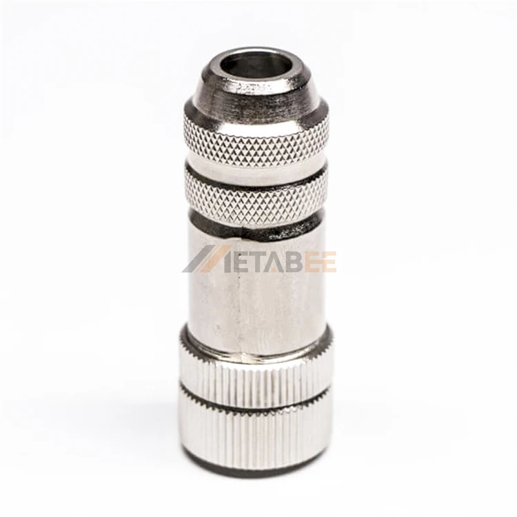 M12 Male Female Custom Cable Length 2 3 4 5 8 10 12 Pin Waterproof Metal Connector I67 Circular