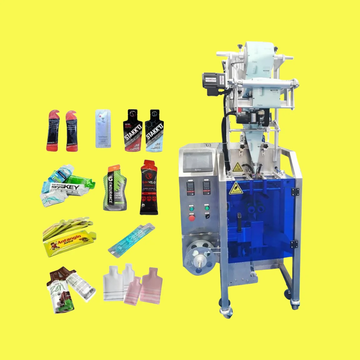 Automatic Heat Plastic Pouch Ketchup Sachet Paste And Hotel Shampoo Filling Sealing Multi-function Packaging Machine Liquids