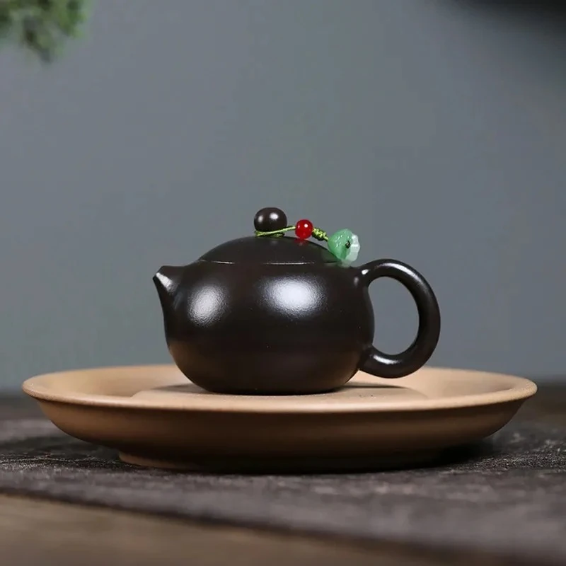 

Tradition Yixing Purple Clay Teapot Household Handmade Zisha Tea Pot Small Capacity Xishi Kettle Chinese Teaware Tea Set 90ml