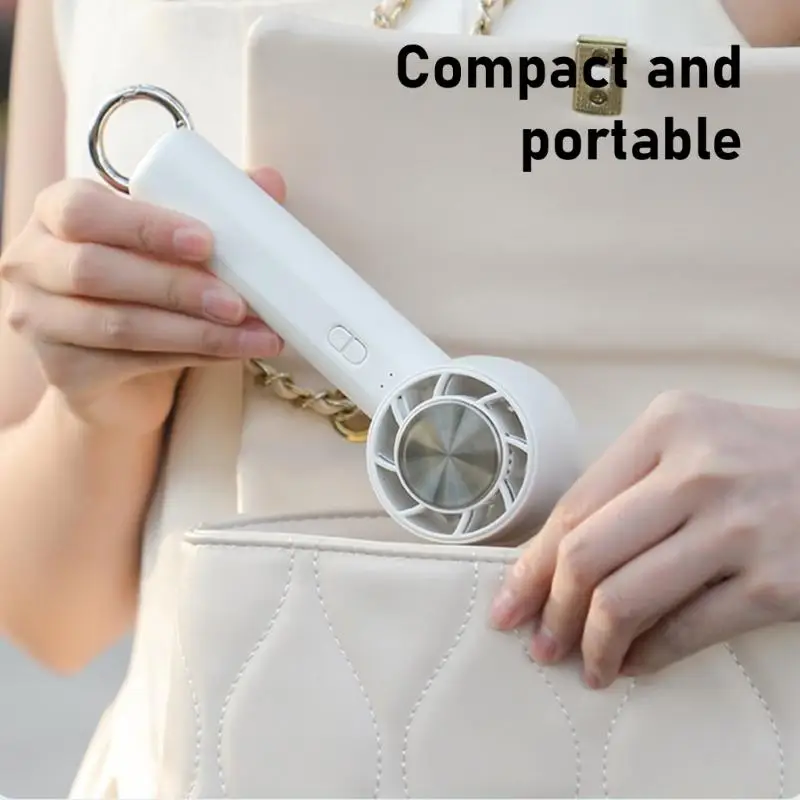 D0AB Lightweight Mini Hand Fan with Quiet Operation Electric Fan for Study Or Work