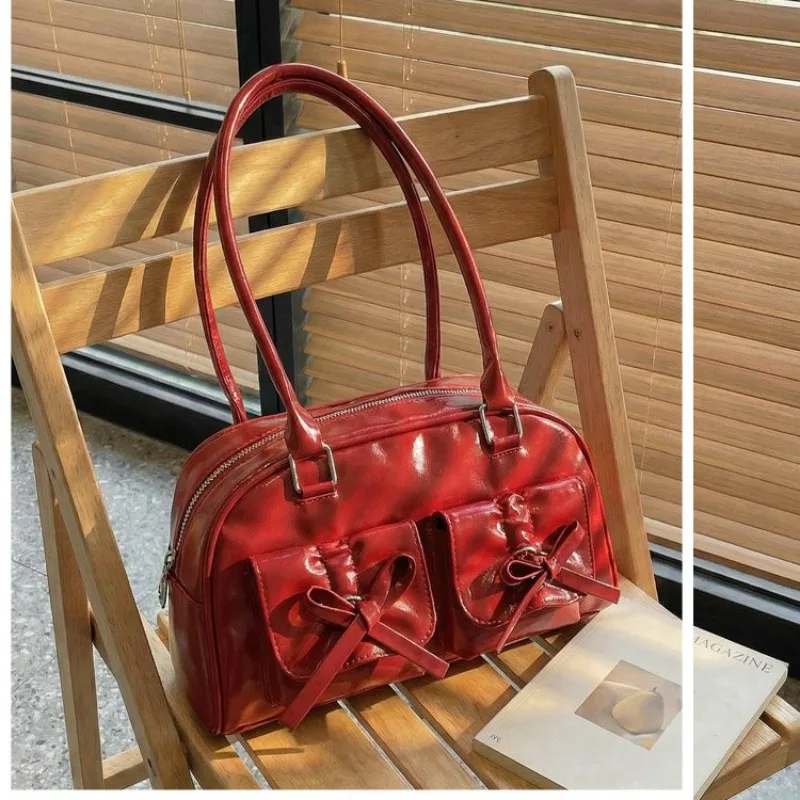 Diaper Bag Stylish Trendy Fashionable Letter Logo Crossbody Handbag Women Solid Color Clutch Purse Mini Bag Vintage