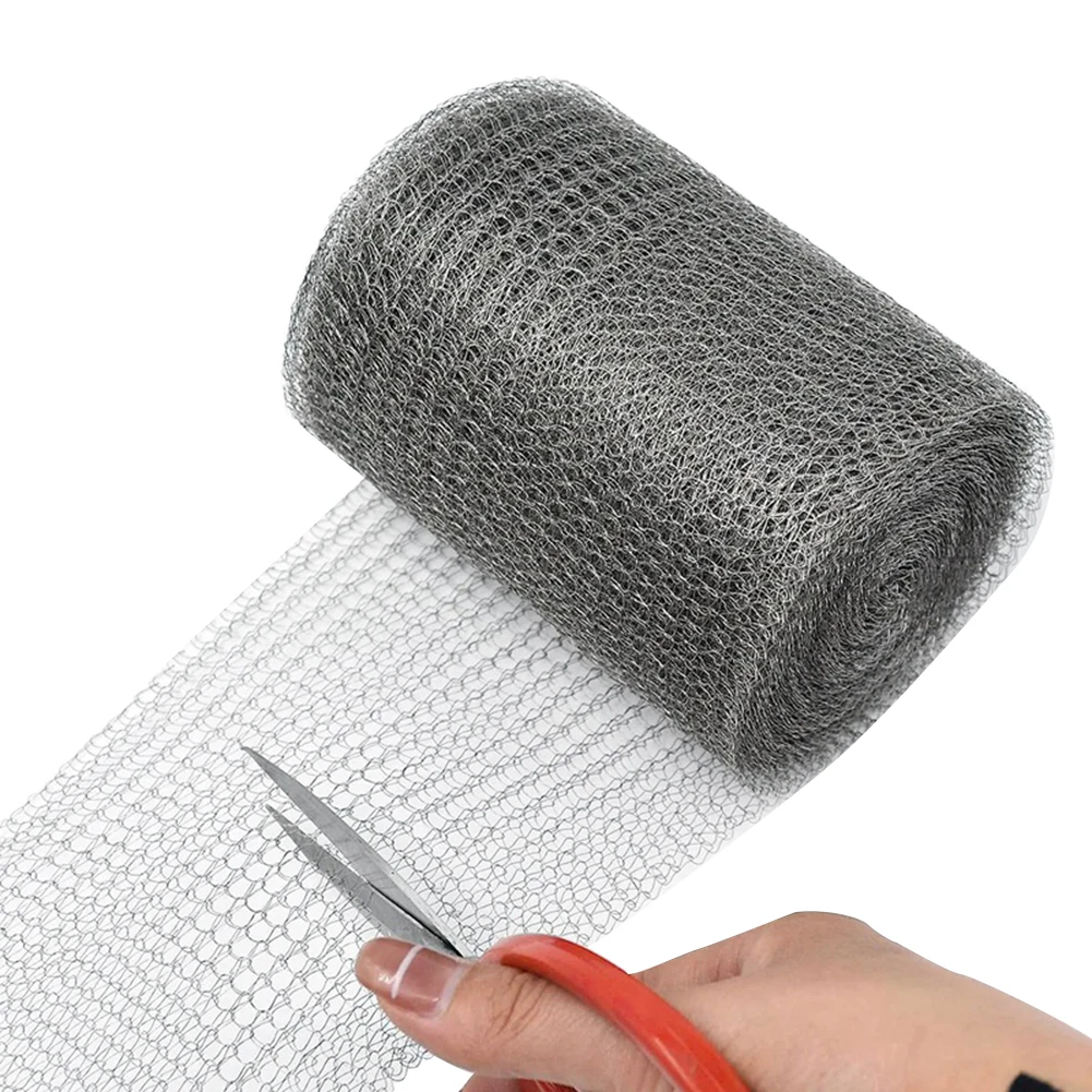 3/6/9/12/15M Rabbit Wire Rabbit Rodent Protection Stainless Steel Mesh Garden Netting for Hole Filler Protect Seedlings & Seeds