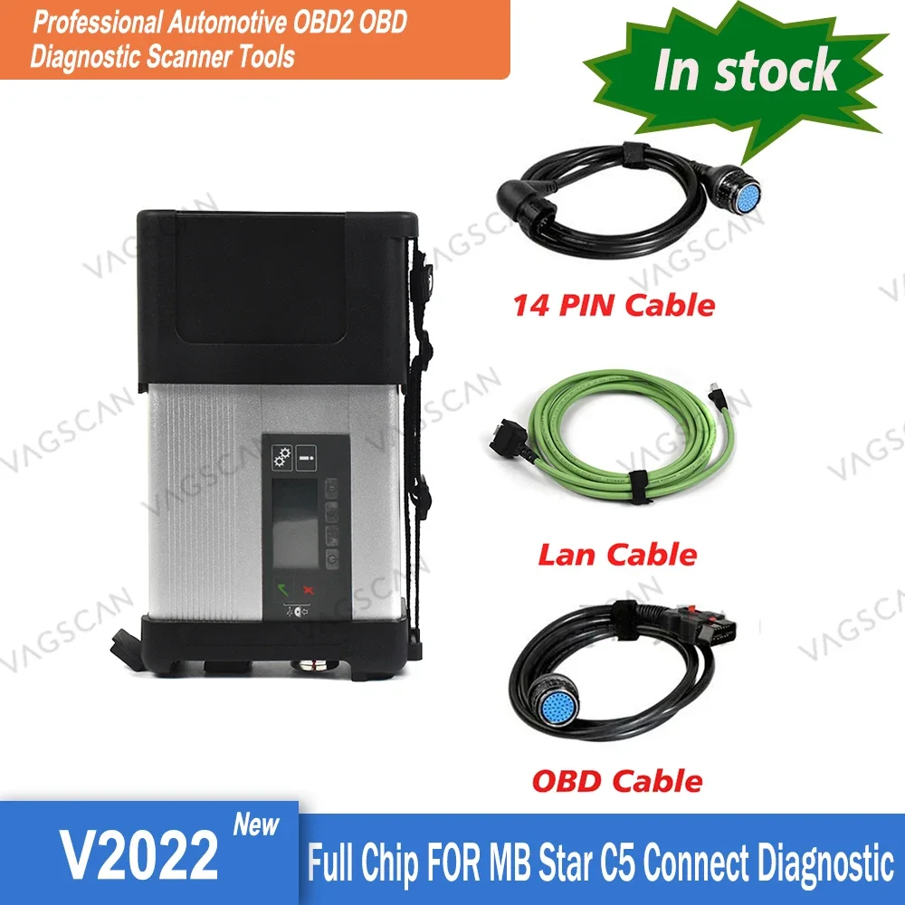 FOR MB STAR C5 Diagnostic Tool Best Quality Car Diagnostic FOR MB SD Connect C5 Support Wifi With Software hard disk