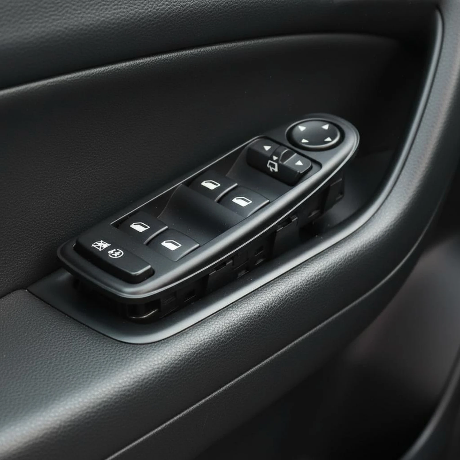 Interrupteur de vitre côté conducteur, interrupteur principal de commande de vitre, pièce automobile, plastique durable, finition de haute qualité