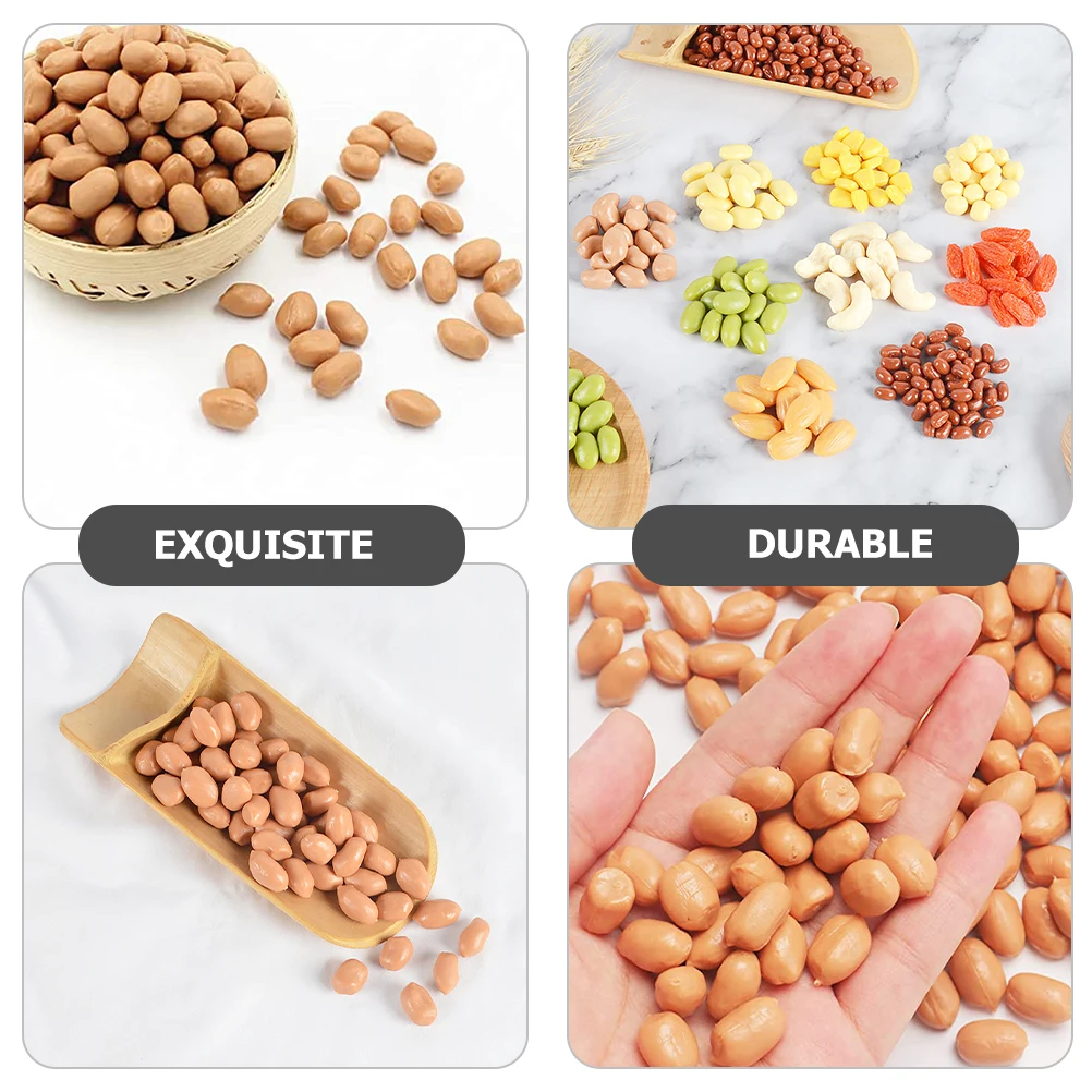 

1 Bag Artificial Peanut Kernels Realistic Fake Nut For Photography Props Shop Display Decor Educational Teaching Aids Simulation
