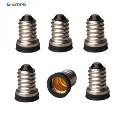 8 sztuk E14 do E12 Adapter LED CFL europejski żyrandol podstawa usa żarówka świeczka uchwyt konwertera