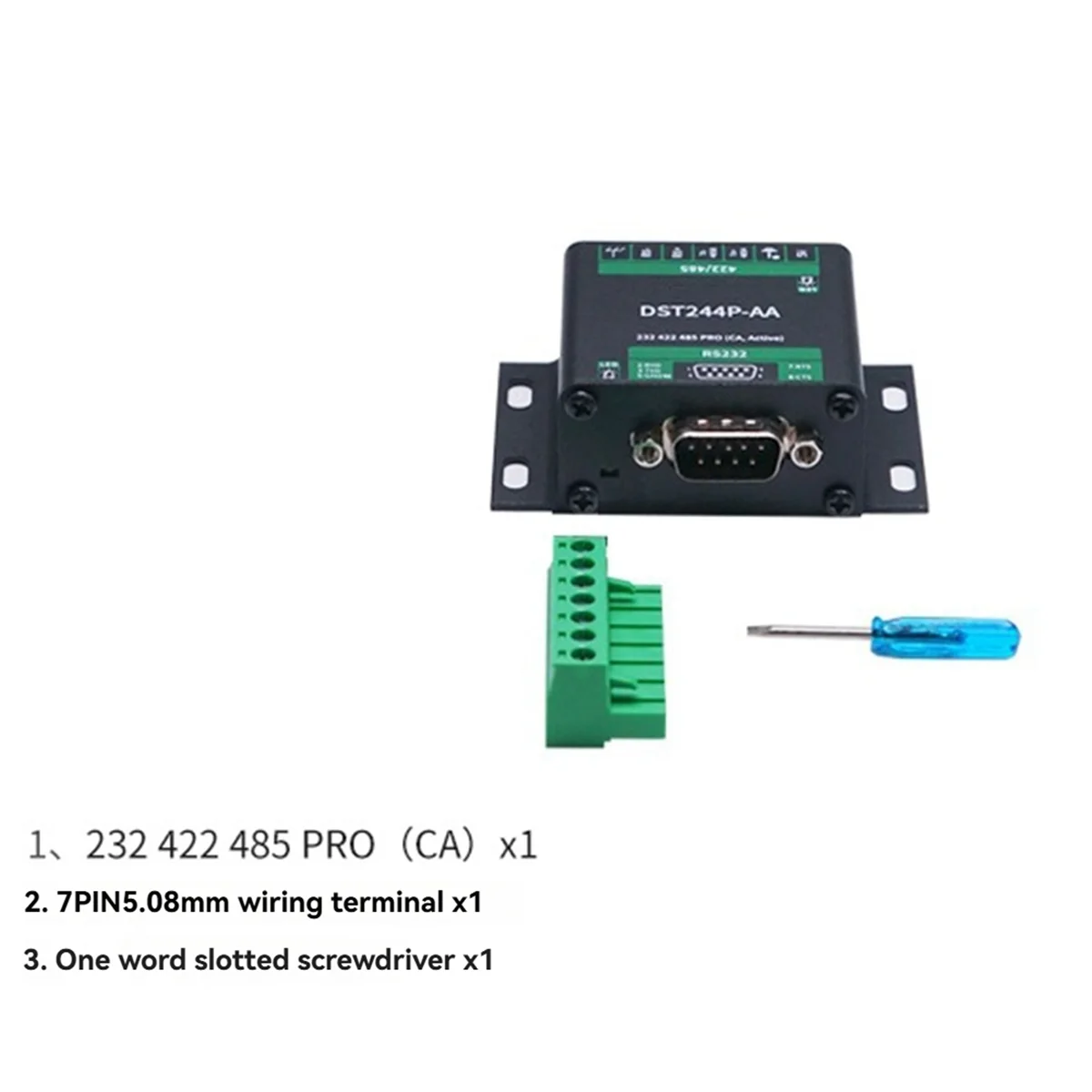 

Superior RS232 422/485 PRO Industrial Grade Isolation Signal Conversion Serial Port Module Converter with Metal Shell DST244P-AA