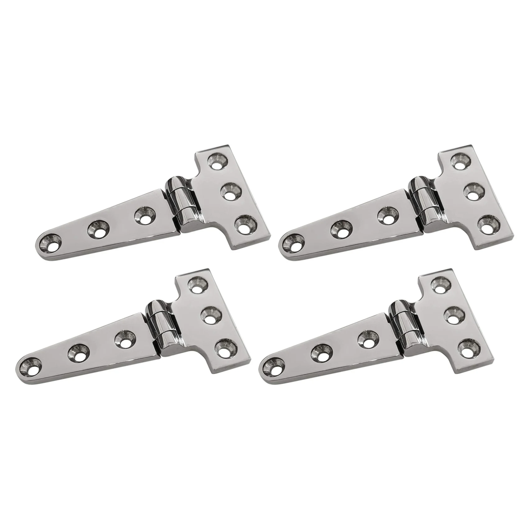 A60E-4 PCS Heavy Duty T Hinge 316 Stainless Steel Marine Grade Casting Hinge Door Hatch Hinge Boat