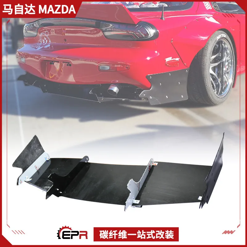 

Подходит для RX7 Mazda FD3S Rocket Rabbit, задний спойлер для губ, базовая пластина, модифицированный ABS, задняя окружающая хвостовая губа