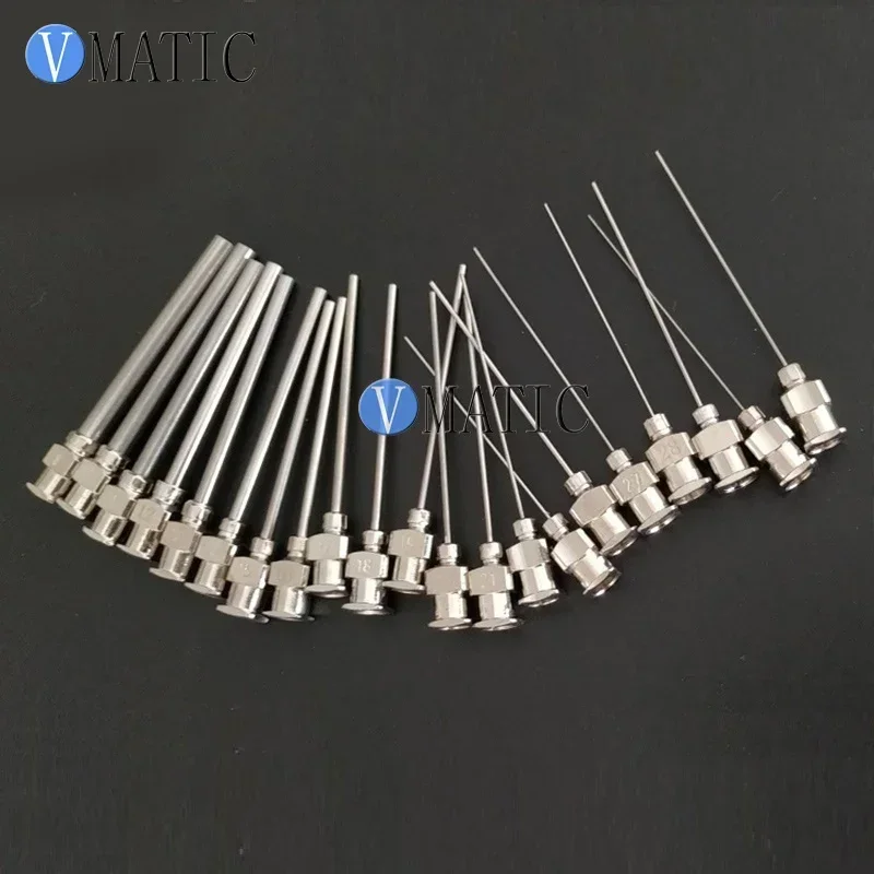 High Precision 12Pcs All Metal Tube Length 75mm Stainless Steel Blunt Dispensing Syringe Needles