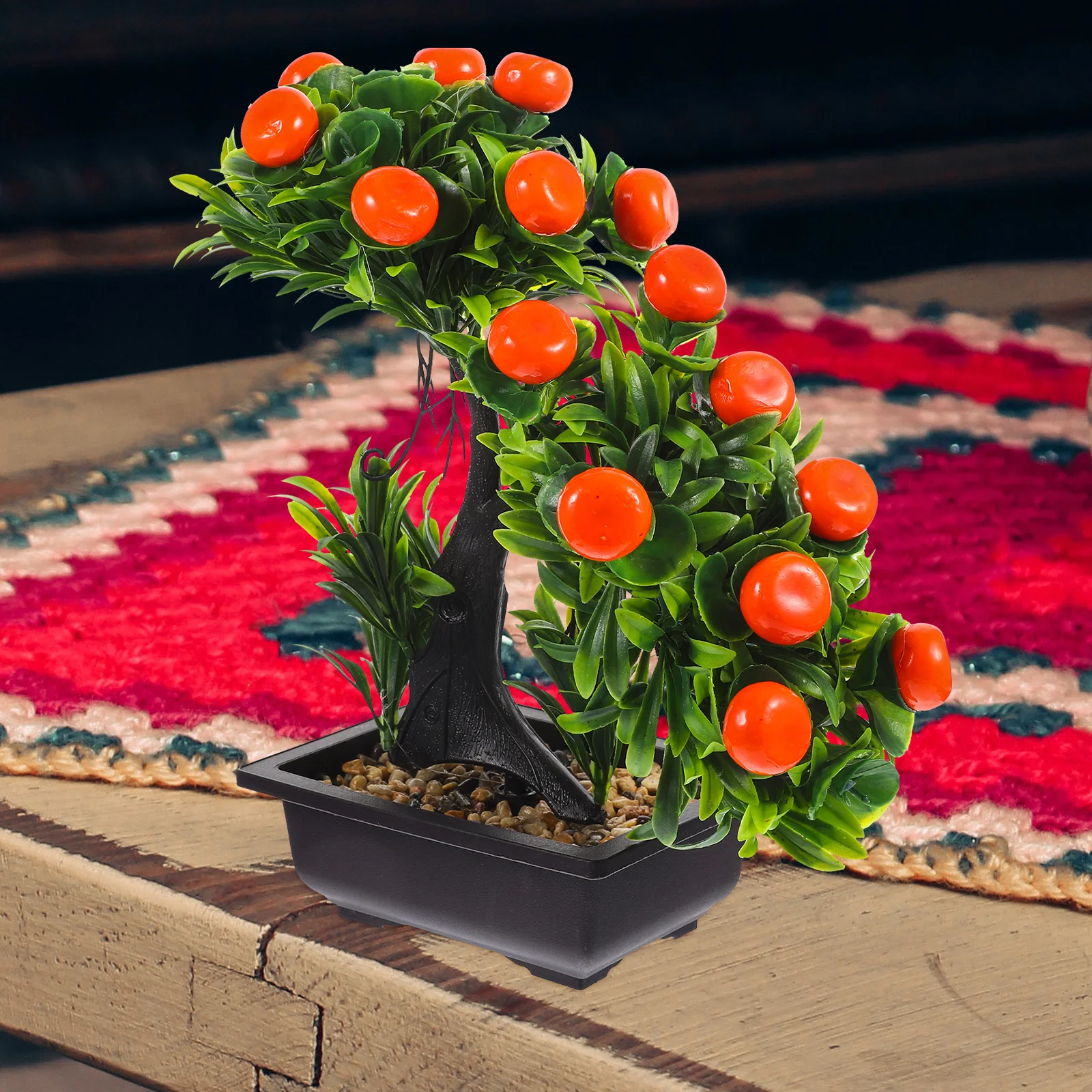 

Simulated Potted Plant Plastic Flower nament Artificial Plants Tabletop Fake Bonsai Decor Home Indoor Display