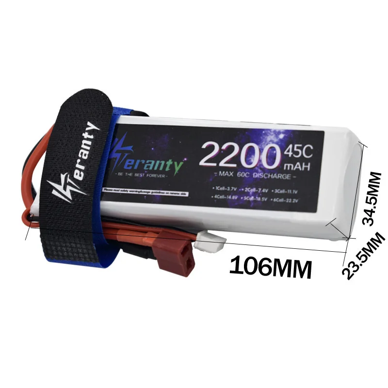 Batería LiPo de 11,1 V, 2200mAh, 3s, 45C, para helicóptero RC, avión, cuadricóptero, coches, avión con enchufe T JST XT30 XT60, 3S, 11,1 v