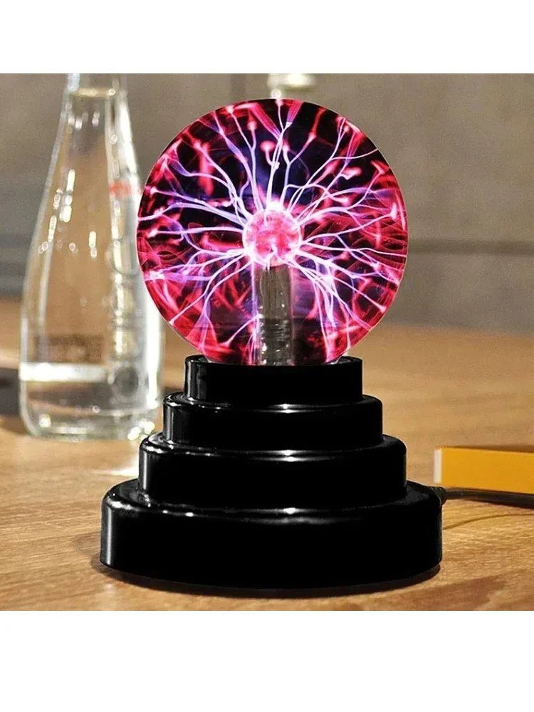 Lampa Plazmowa Magiczna Kula 3/4/5/6 Cala LED Atmosferyczna Lampka Nocna Sterowana Dotykowo Szklana Lampa Plazmowa Dekoracja Sypialni Prezent dla Dzieci — zdjęcie 2