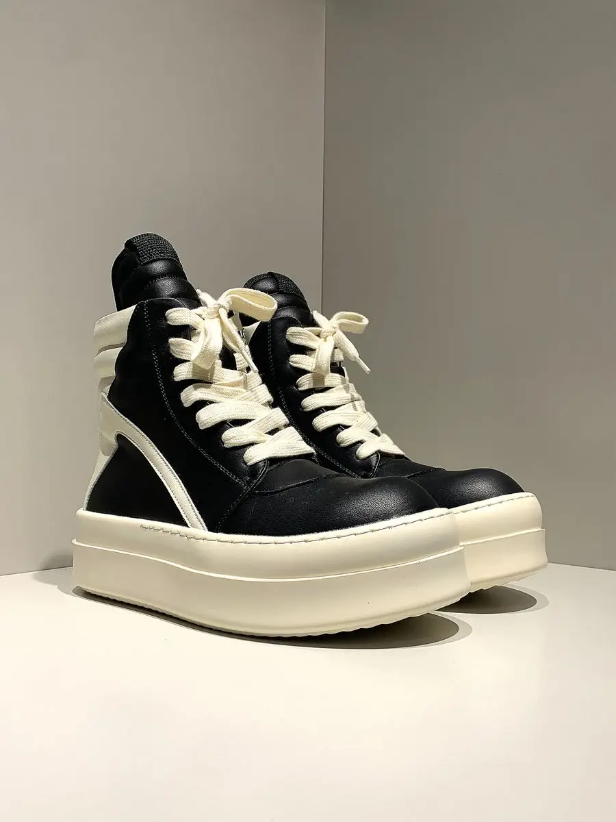 

k Boots High Top e Men's Women's Couples Thi Bot Board oes Versatile Youth Trendy Rubber Sole