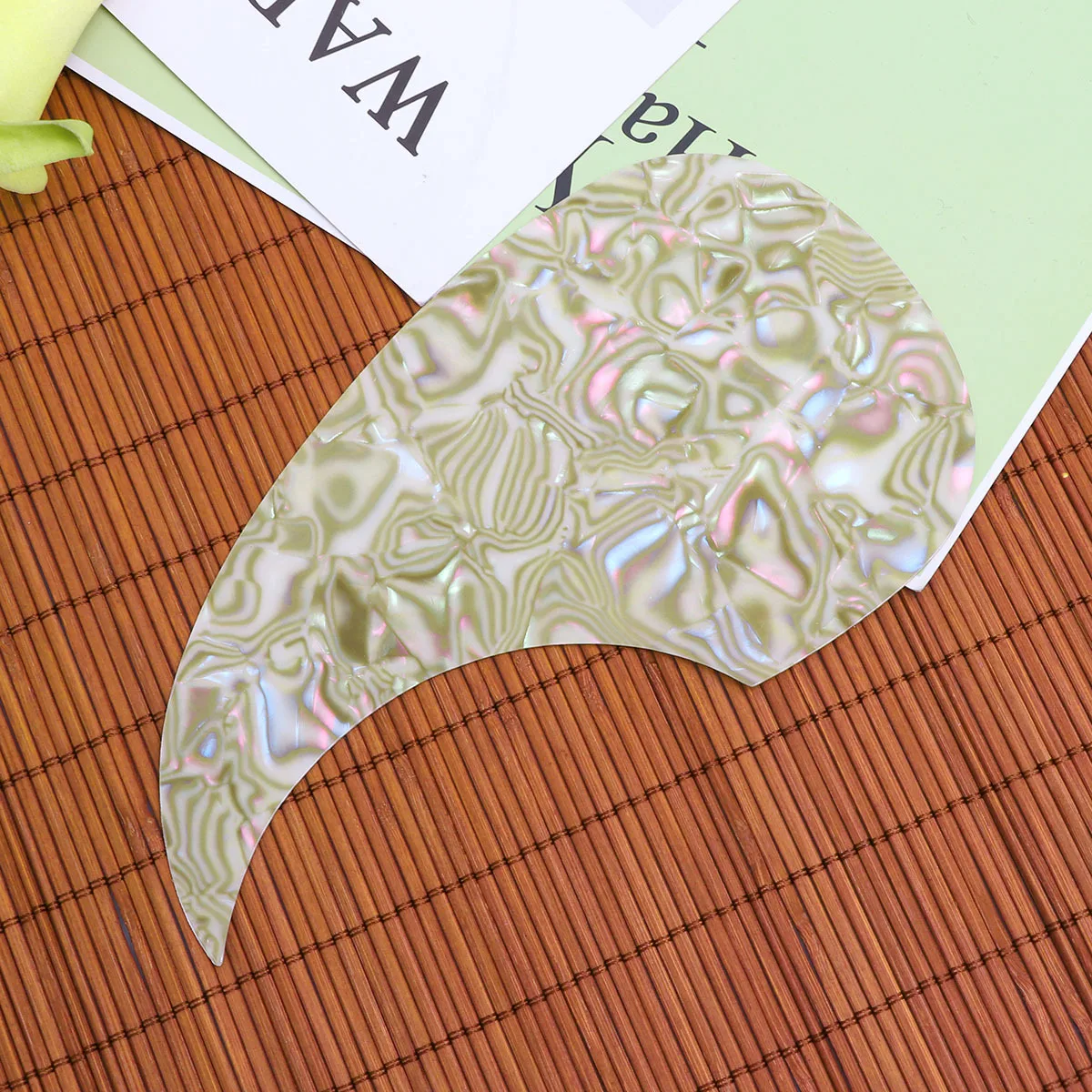 

Guitar Guard Plate 128mm Anti-Scratch Pickguard Self-Adhesive Sticker for Acoustic Guitar Parts Easy Installation Protection