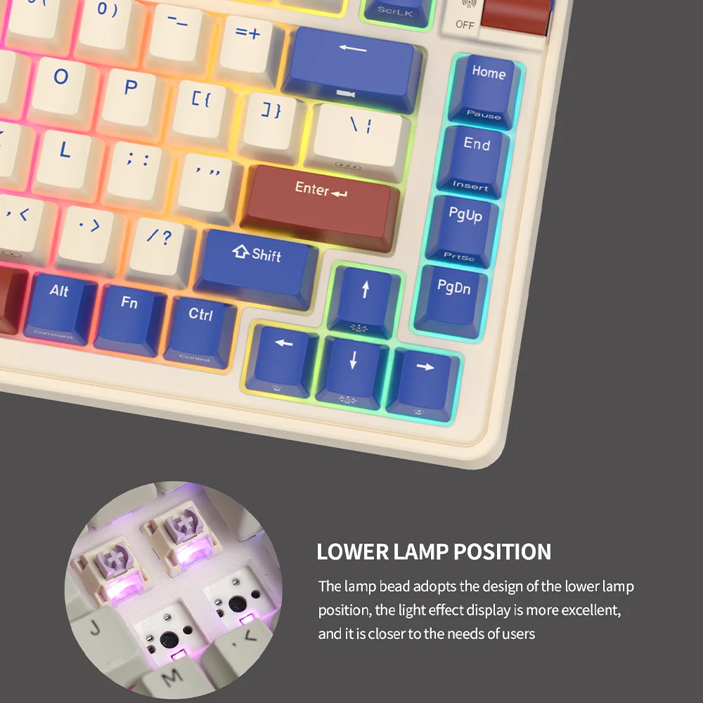 KZZI K75 PRO RGB Wireless 75% Mechanical Keyboard - Hot Swappable